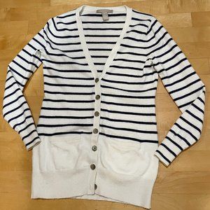 Banana republic striped cardigan, size PXS